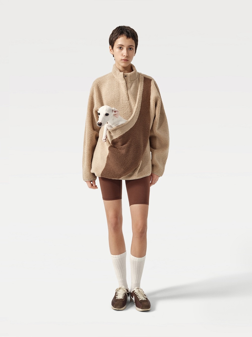 NEW Riikyu Kangaroo Pouch fleece pullover